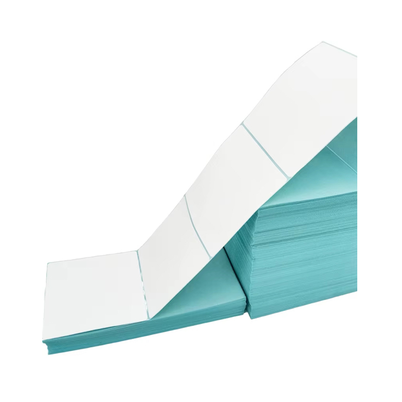 White/Blue Grid Thermal Tag Paper 100x100mm
