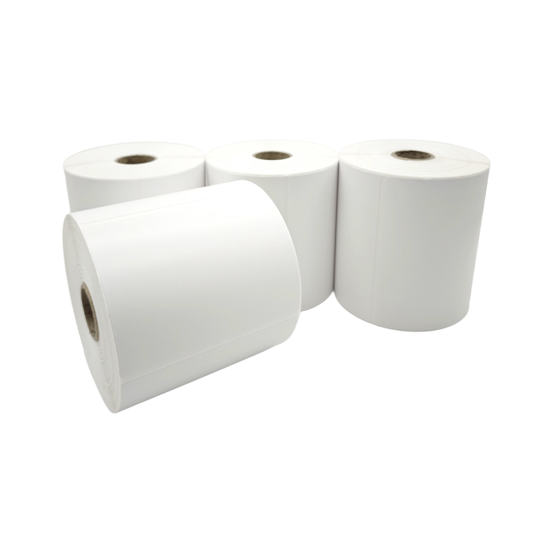 White/Blue Grid Thermal Tag Paper 100x75mm