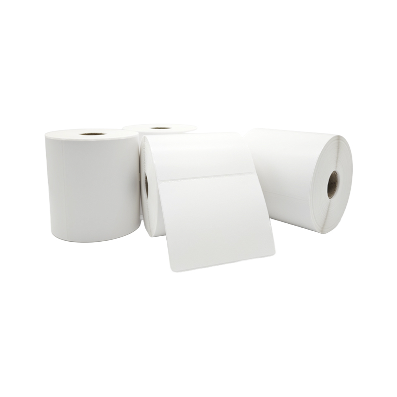 White/Blue Grid Thermal Tag Paper 100x75mm