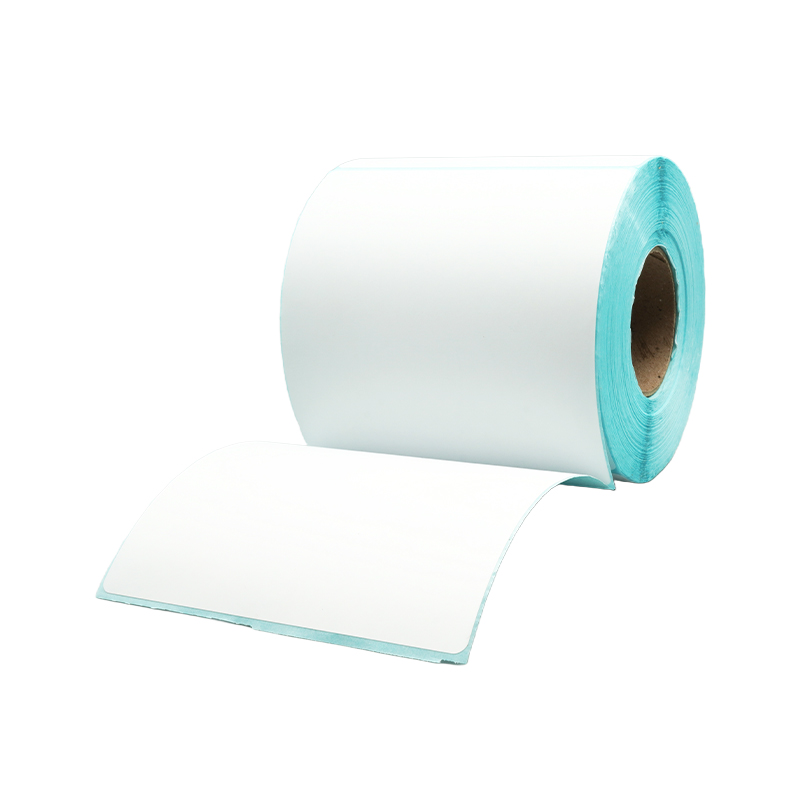 White/Blue Grid Thermal Tag Paper 100x100mm